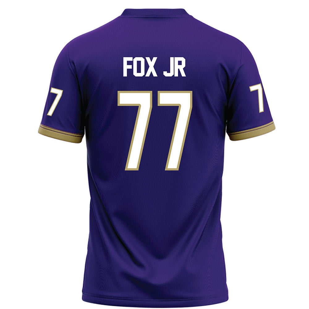 JMU - NCAA Football : Daniel Fox JR - Purple Football Jersey-1