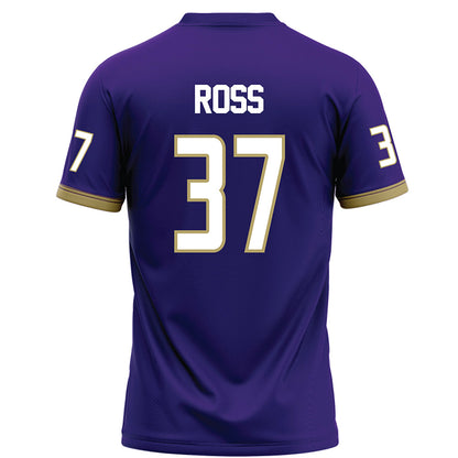 JMU - NCAA Football : Hayden Ross - Purple Football Jersey-1