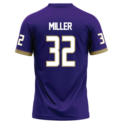 JMU - NCAA Football : Chase Miller - Purple Football Jersey-1