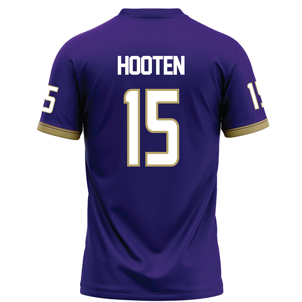 JMU - NCAA Football : Jt Hooten - Purple Football Jersey-1