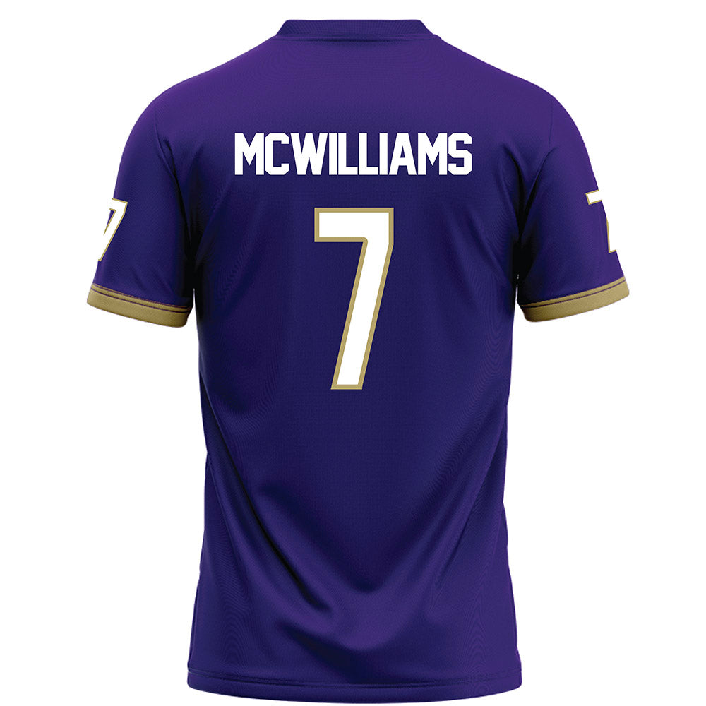 JMU - NCAA Football : Roddrey McWilliams - Purple Football Jersey-1