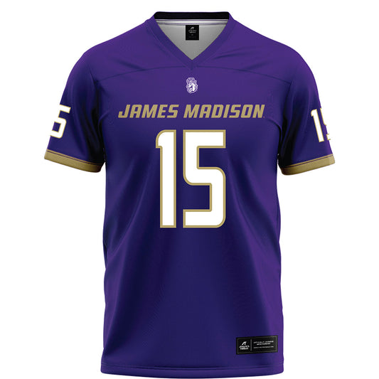JMU - NCAA Football : Blake Kendall - Purple Football Jersey-0