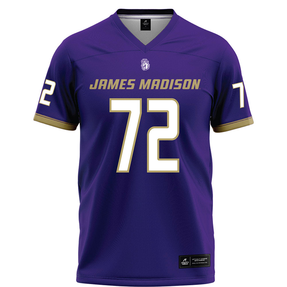 JMU - NCAA Football : Kaedin Massey - Purple Football Jersey-0