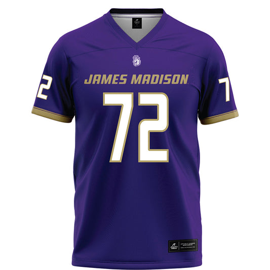 JMU - NCAA Football : Kaedin Massey - Purple Football Jersey-0