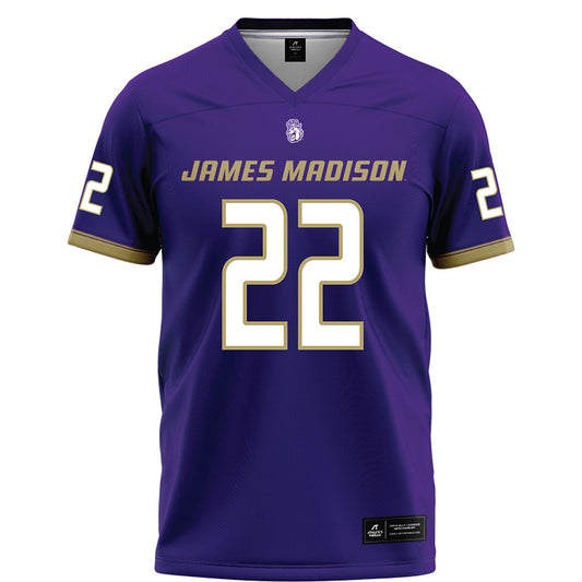 JMU - NCAA Football : Chase Regan - Purple Football Jersey-0