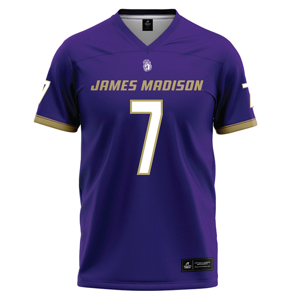 JMU - NCAA Football : Roddrey McWilliams - Purple Football Jersey-0