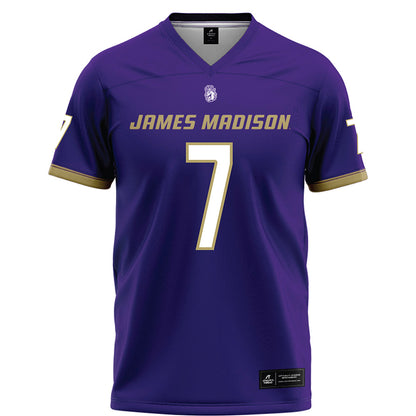 JMU - NCAA Football : Roddrey McWilliams - Purple Football Jersey-0
