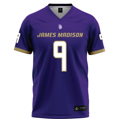 JMU - NCAA Football : Keitrone Simpson - Purple Football Jersey-0