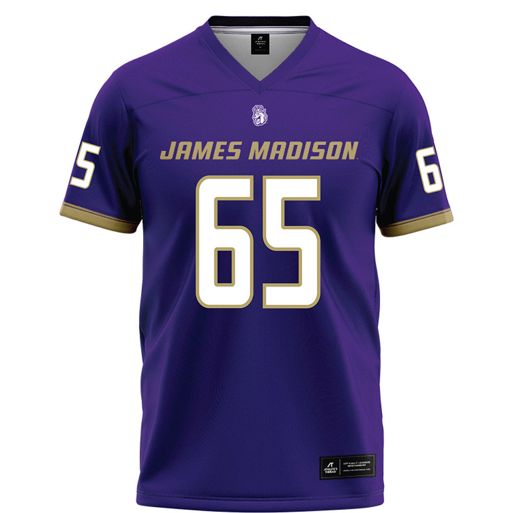 JMU - NCAA Football : Parker Cunningham - Purple Football Jersey-0