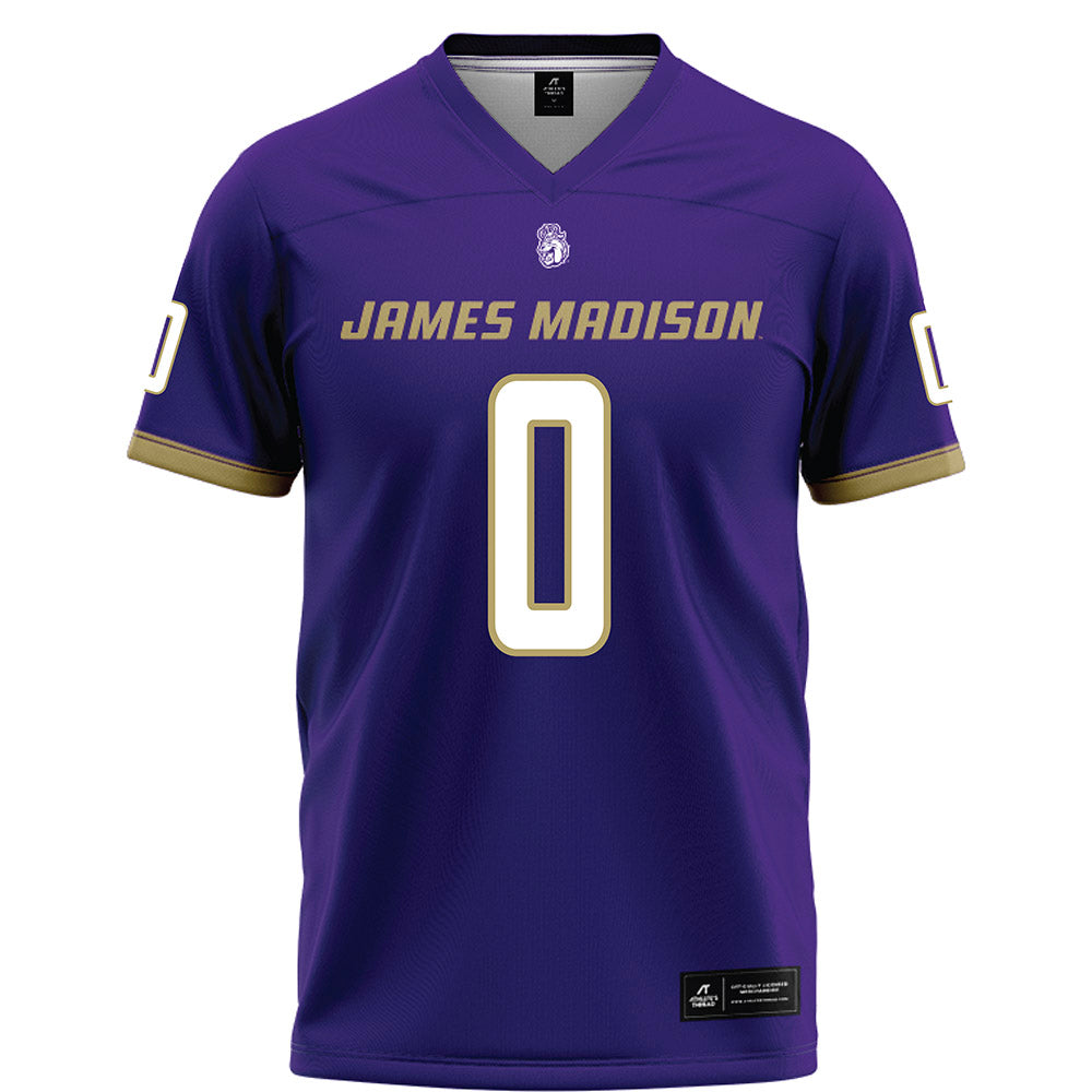 JMU - NCAA Football : Cole Keller - Purple Football Jersey-0