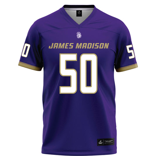 JMU - NCAA Football : Jesse Sears - Purple Football Jersey-0