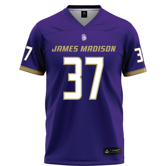 JMU - NCAA Football : Hayden Ross - Purple Football Jersey-0
