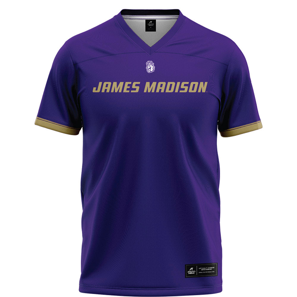 JMU - NCAA Football : Camden Coleman - Purple Football Jersey-0