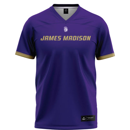 JMU - NCAA Football : Camden Coleman - Purple Football Jersey-0