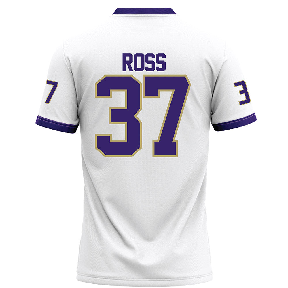 JMU - NCAA Football : Hayden Ross - White Football Jersey-1