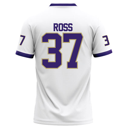 JMU - NCAA Football : Hayden Ross - White Football Jersey-1