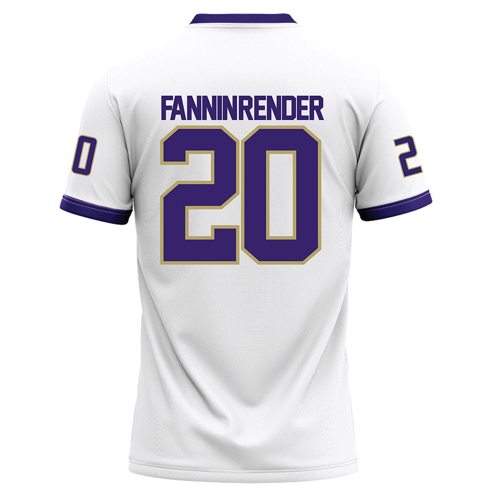 JMU - NCAA Football : Malachi Fannin-Render - White Football Jersey-1