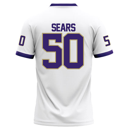 JMU - NCAA Football : Jesse Sears - White Football Jersey-1