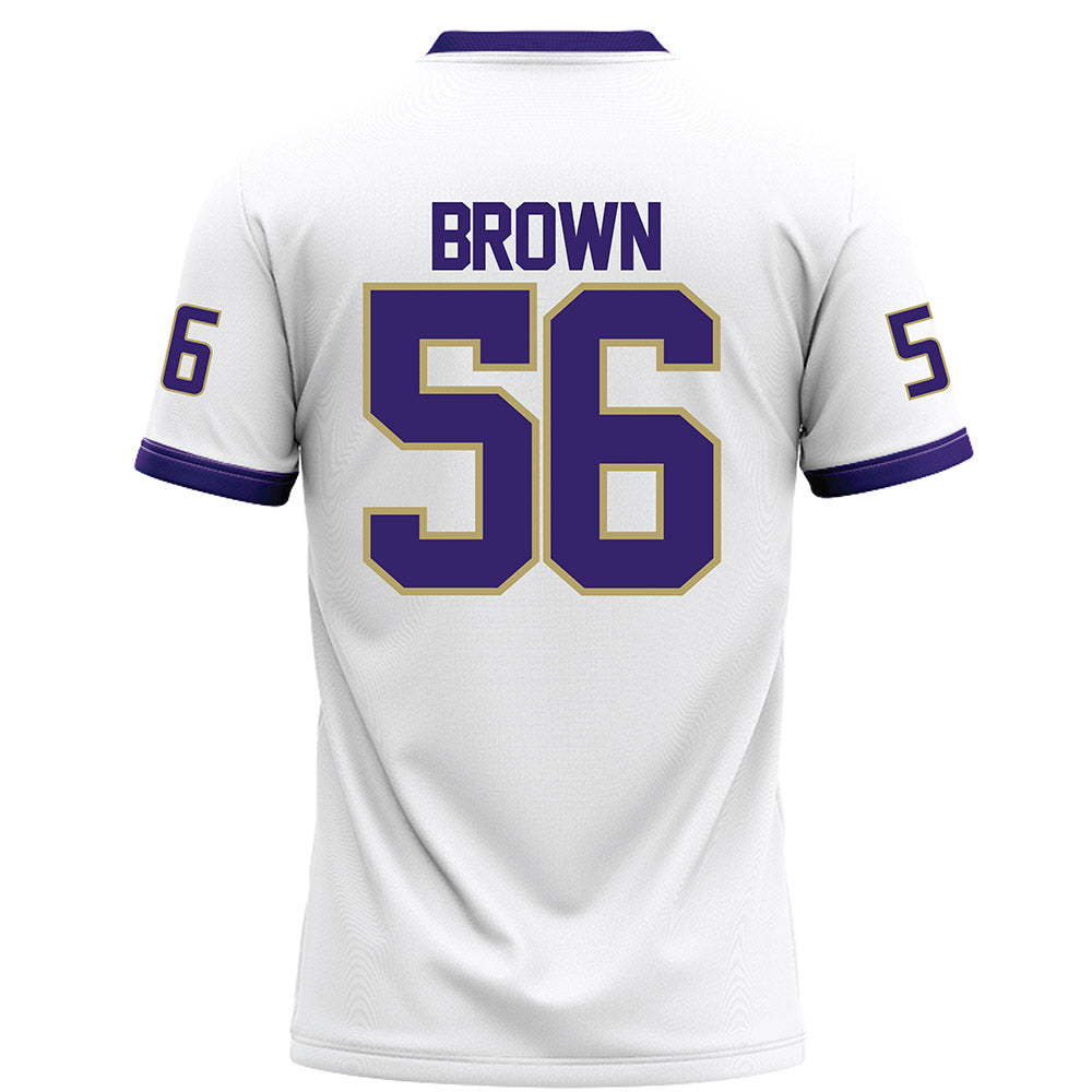 JMU - NCAA Football : Tyler Brown - White Football Jersey-1