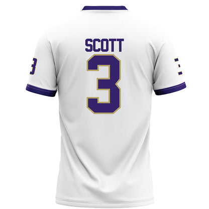 JMU - NCAA Football : Corey Scott - White Football Jersey-1