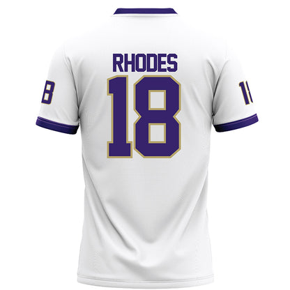 JMU - NCAA Football : Jase Rhodes - White Football Jersey-1