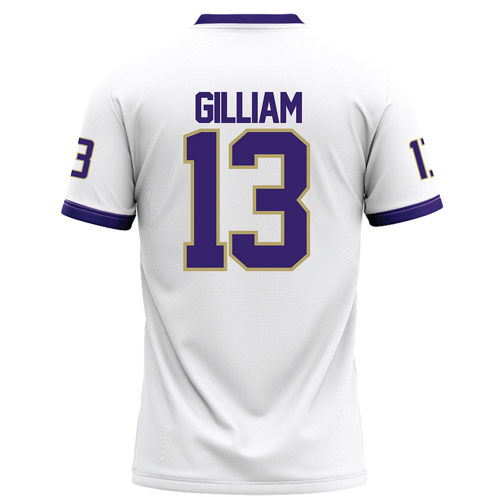 JMU - NCAA Football : Kacey Gilliam - White Football Jersey-1