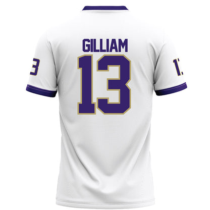 JMU - NCAA Football : Kacey Gilliam - White Football Jersey-1