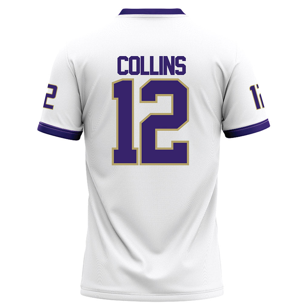 JMU - NCAA Football : Zaron Collins - White Football Jersey-1