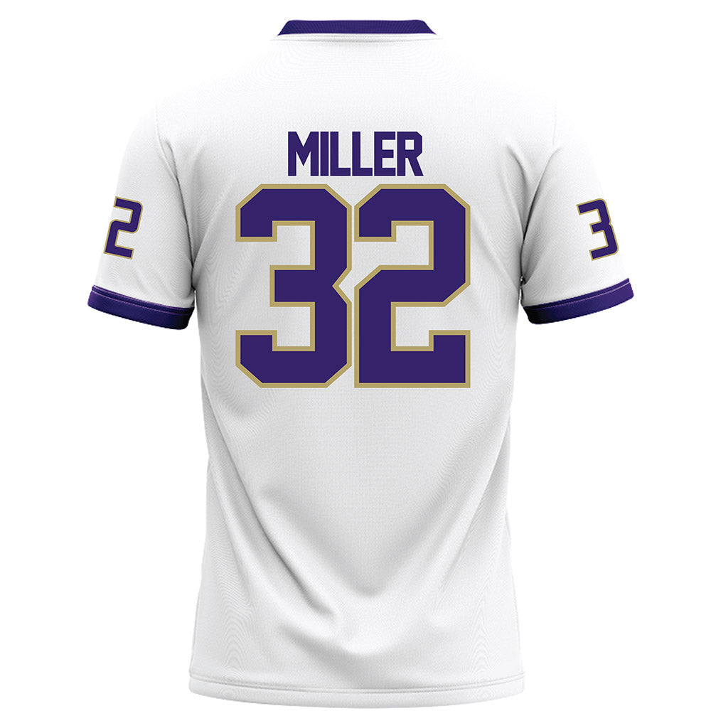 JMU - NCAA Football : Chase Miller - White Football Jersey-1