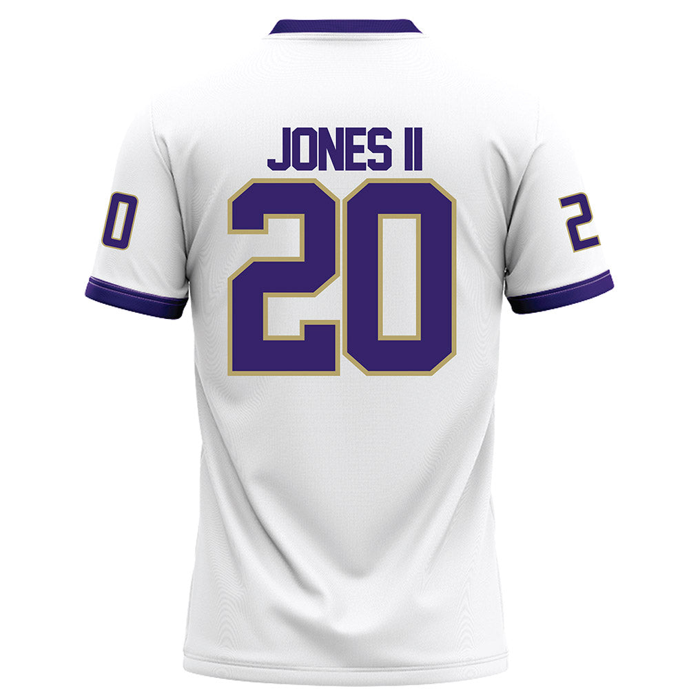 JMU - NCAA Football : Terrence Jones II - White Football Jersey-1