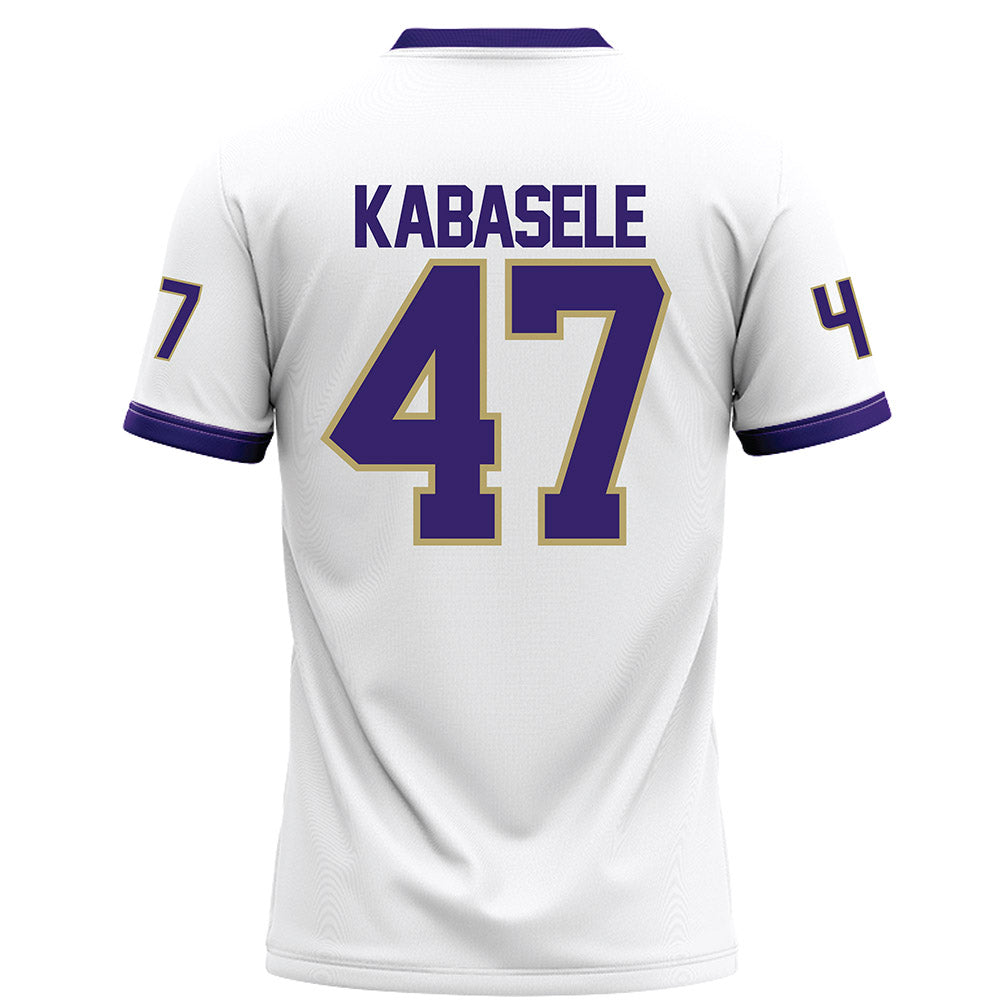 JMU - NCAA Football : Kevin Kabasele - White Football Jersey-1