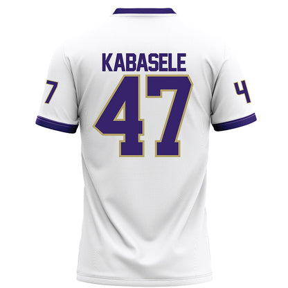 JMU - NCAA Football : Kevin Kabasele - White Football Jersey-1