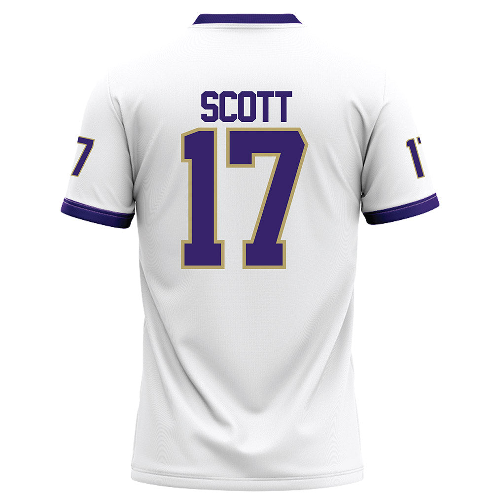 JMU - NCAA Football : Michael Scott - White Football Jersey-1