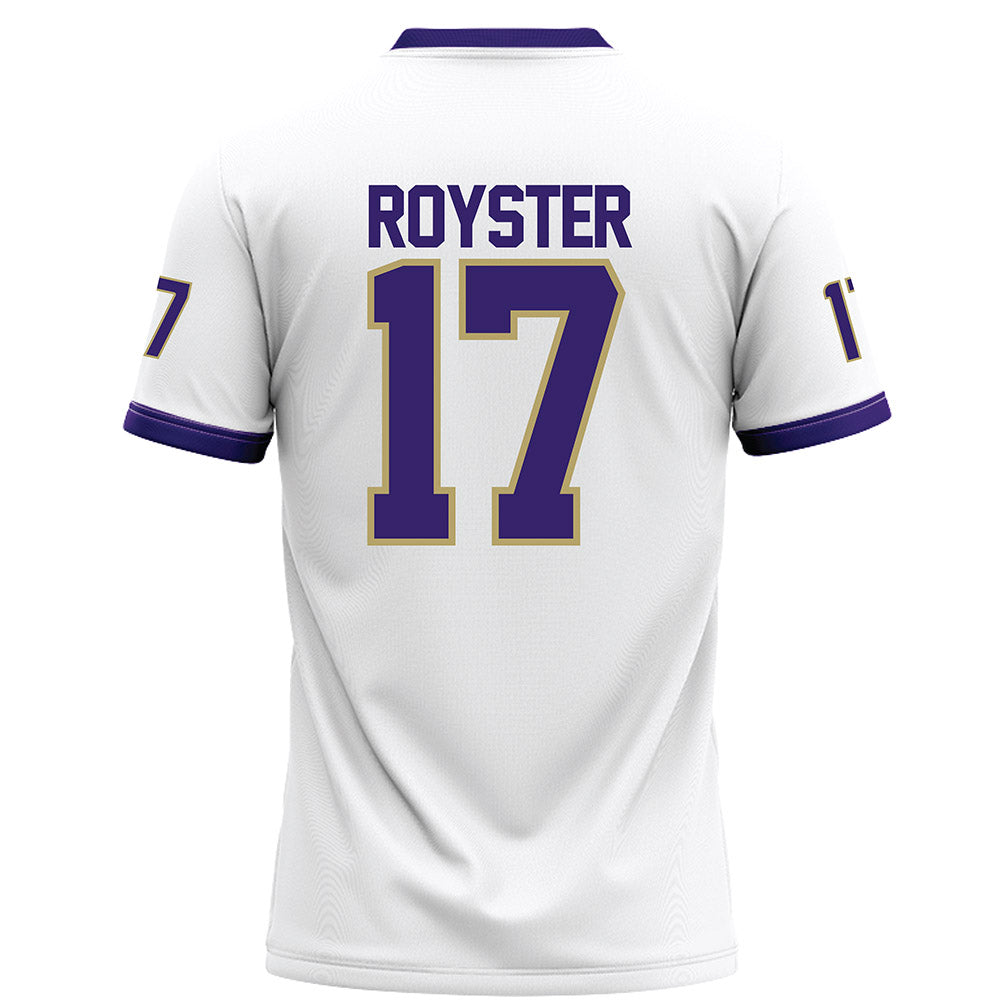 JMU - NCAA Football : Danny Royster - White Football Jersey-1