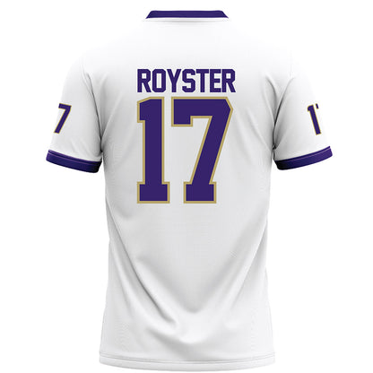 JMU - NCAA Football : Danny Royster - White Football Jersey-1