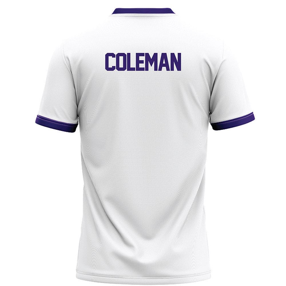 JMU - NCAA Football : Camden Coleman - White Football Jersey-1