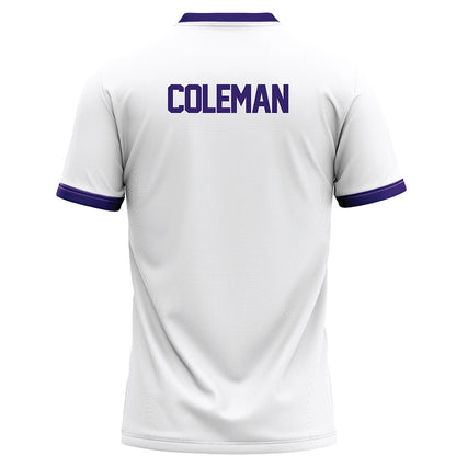 JMU - NCAA Football : Camden Coleman - White Football Jersey-1