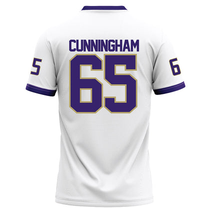 JMU - NCAA Football : Parker Cunningham - White Football Jersey-1