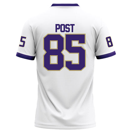 JMU - NCAA Football : Ryder Post - White Football Jersey-1