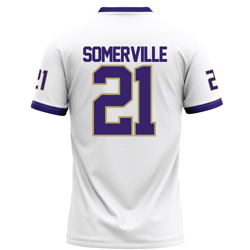 JMU - NCAA Football : Jamari Somerville - White Football Jersey