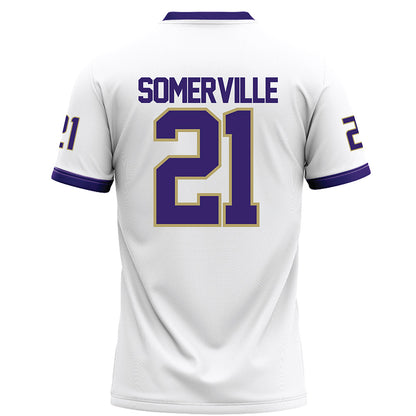 JMU - NCAA Football : Jamari Somerville - White Football Jersey