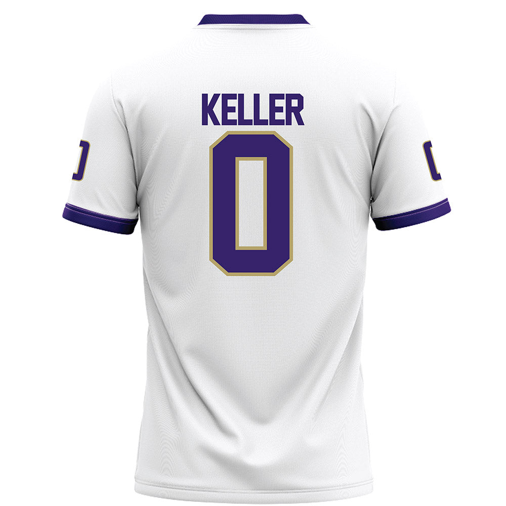 JMU - NCAA Football : Cole Keller - White Football Jersey-1