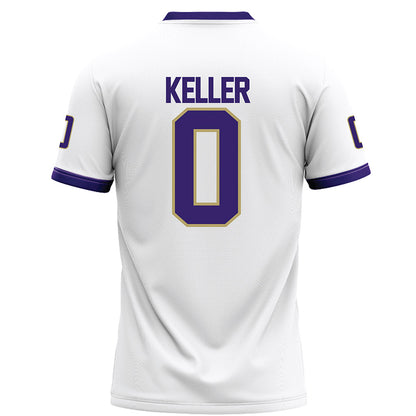 JMU - NCAA Football : Cole Keller - White Football Jersey-1