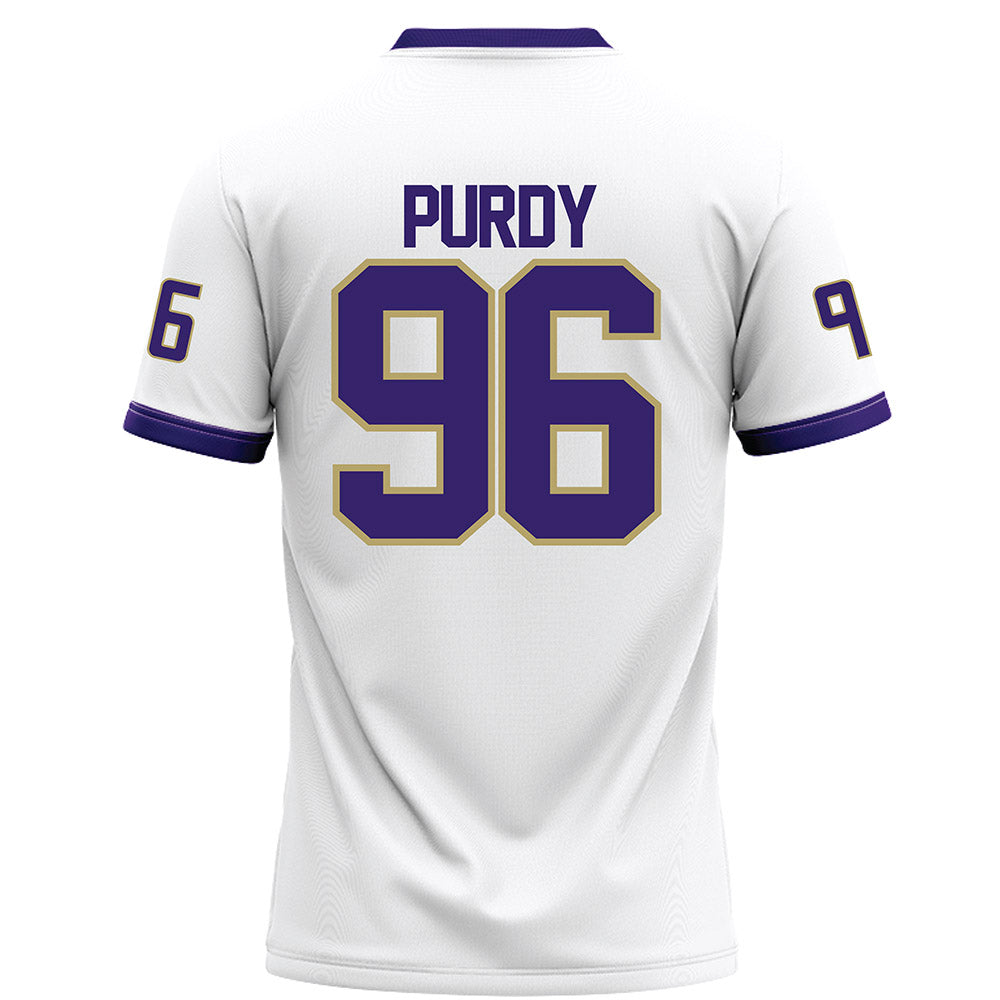JMU - NCAA Football : Cole Purdy - White Football Jersey-1