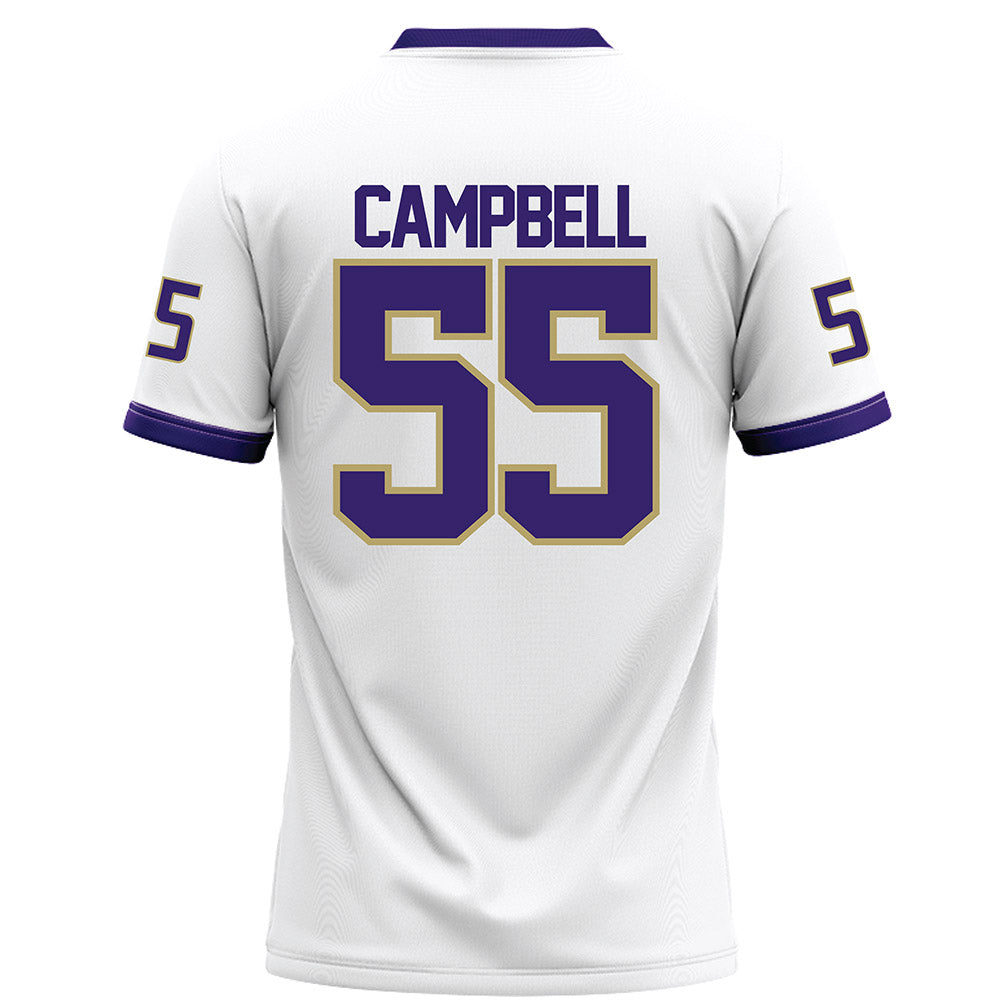JMU - NCAA Football : JaKobe Campbell - White Football Jersey-1