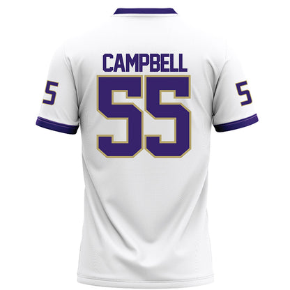 JMU - NCAA Football : JaKobe Campbell - White Football Jersey-1