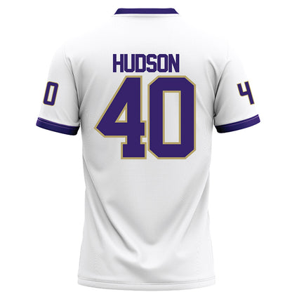 JMU - NCAA Football : Zion Hudson - White Football Jersey-1