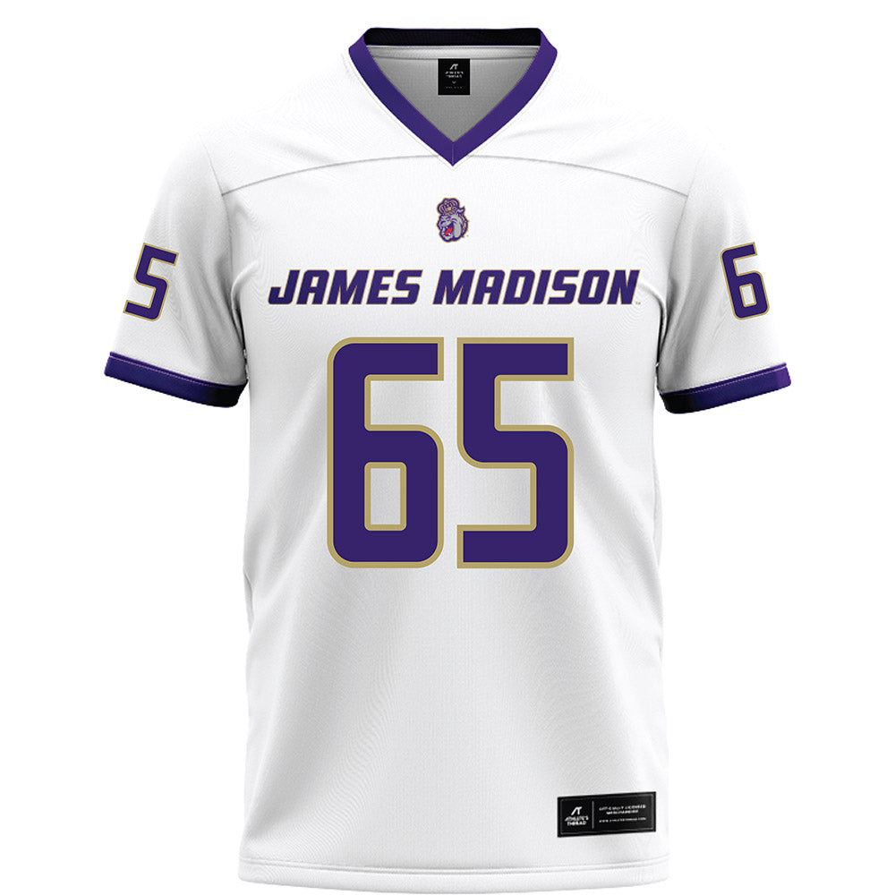 JMU - NCAA Football : Parker Cunningham - White Football Jersey-0