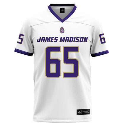 JMU - NCAA Football : Parker Cunningham - White Football Jersey-0