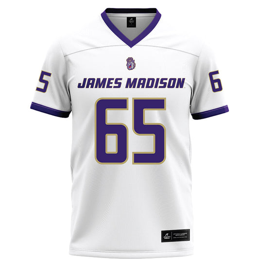 JMU - NCAA Football : Parker Cunningham - White Football Jersey-0